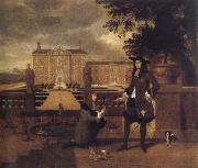 unknow artist John Rose,the royal gardener,presenting a pineapple to Charles ii before a fictitious garden china oil painting artist